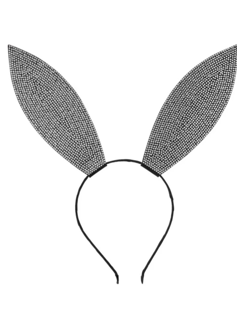 Spirits Rhinestone Bunny Ears NWT in Black